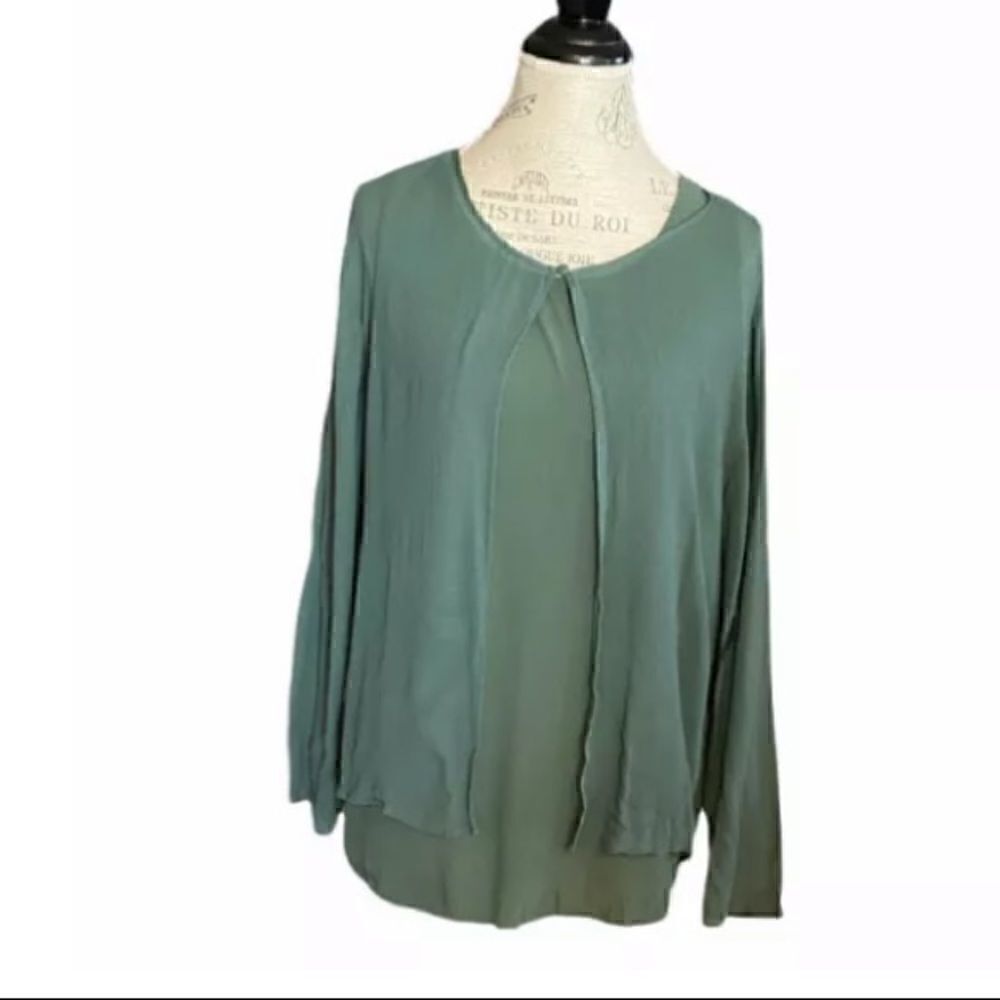 EILEEN FISHER 100% SILK M/L 2 PIECE SET